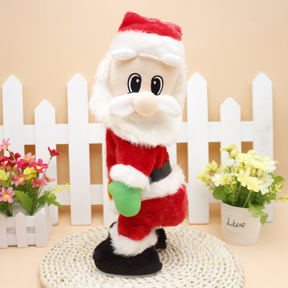 Electric Santa Claus Toy Buttocks Music Santa Claus Doll Shaking Hip Santa Claus Singing Electric Toy