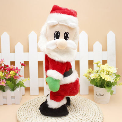 Electric Santa Claus Toy Buttocks Music Santa Claus Doll Shaking Hip Santa Claus Singing Electric Toy