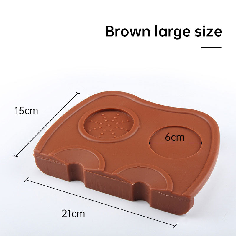 Silicone Coffee Powder Pressing Pad, Anti Slip Powder Hammer Pad, Coffee Powder Pressing Corner Pad, Coffee Pad Corner Pad