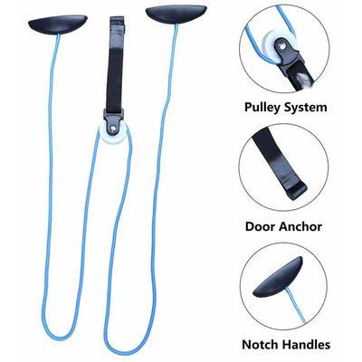Health Care Portable Daily Injury Prevention Shoulder Pulley Over The Door Elastic High Strength Rope Exerciser Home Lightweight