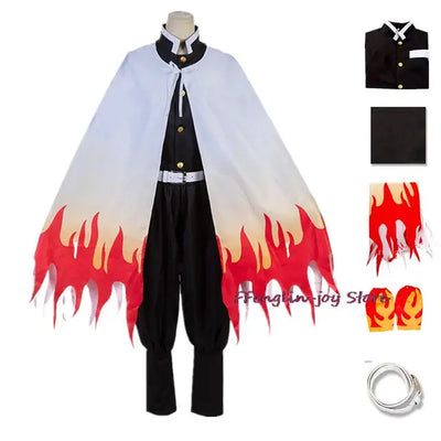 Anime Rengoku Kyoujurou Cosplay Costume Kimono Uniform Halloween Carnival Christmas Party clothes