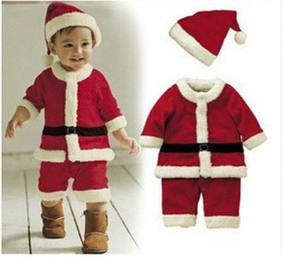 Children Christmas Clothing Set 12M-3Y Baby Boys Girls Christmas Suit and Dress Santa Claus Costumes Newborn Enfant Clothes