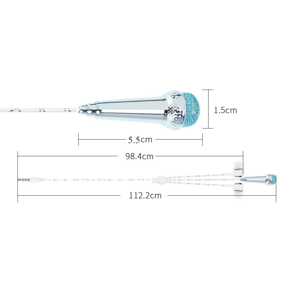 Microphones  for phone earphone kit music sound recorder