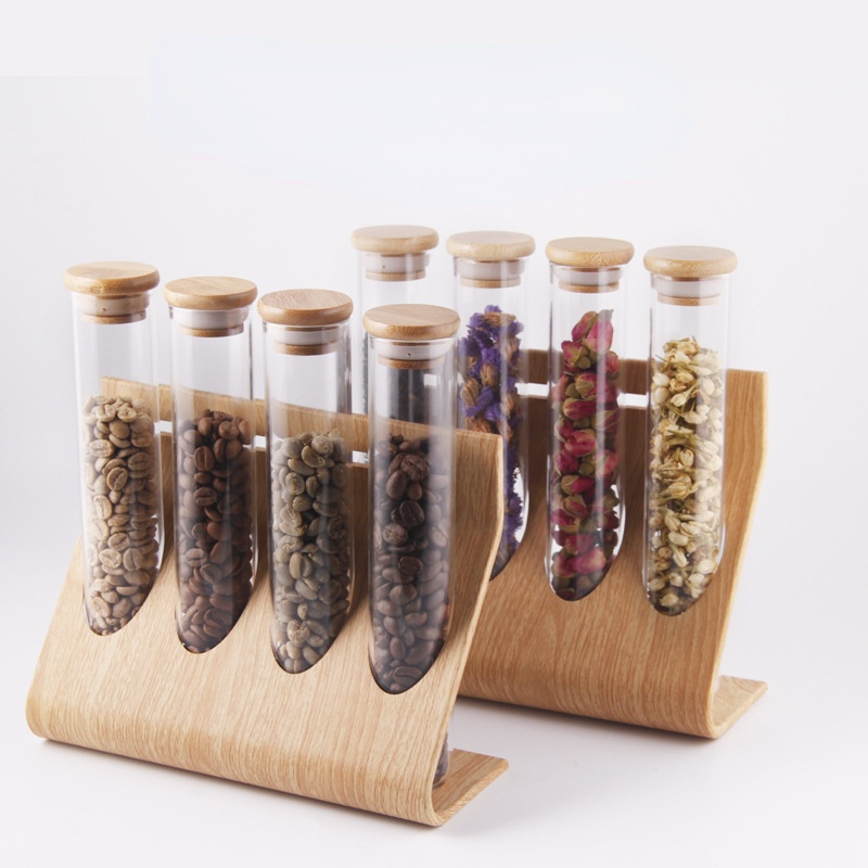 Coffee Flower Tea Coffee Bean Display Rack Sealing Jar