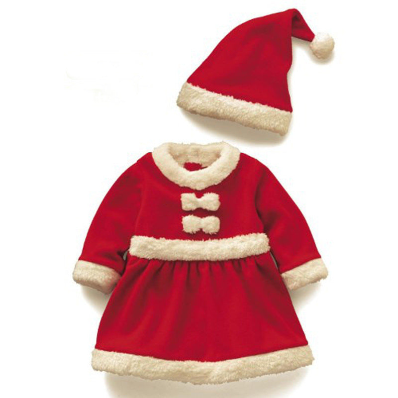 Children Christmas Clothing Set 12M-3Y Baby Boys Girls Christmas Suit and Dress Santa Claus Costumes Newborn Enfant Clothes