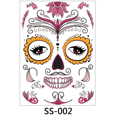 Halloween face sticker