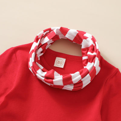 Baby Girl Clothes Newborn Infant Christmas Set Cartoon Santa Claus Dress Top Pants Cap Outfits Clothes Baby Girls Clothing Suit