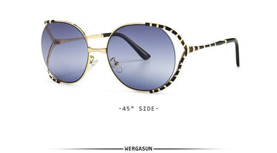 Fashionable And Modern Metal Sunglasses Metal Large Frame Baking Varnish Sunglasses Street Photos Ins Sunglasses