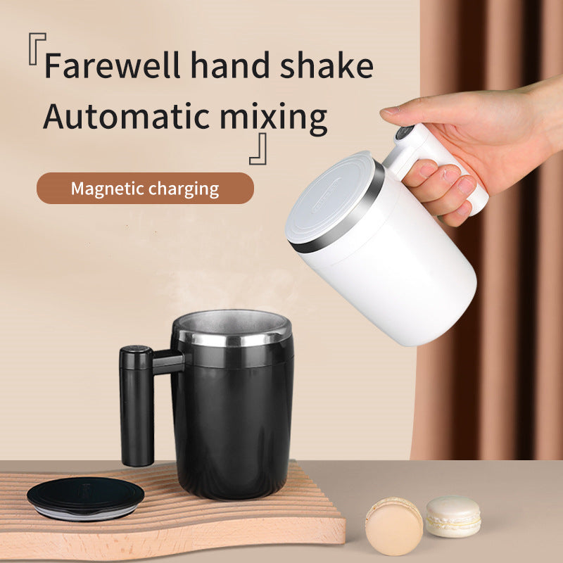 Automatic Mixing Cup Stainless Steel Coffee Cup Portable Protein Powder Electric Magnetized Cup Water Cup Printing Mug