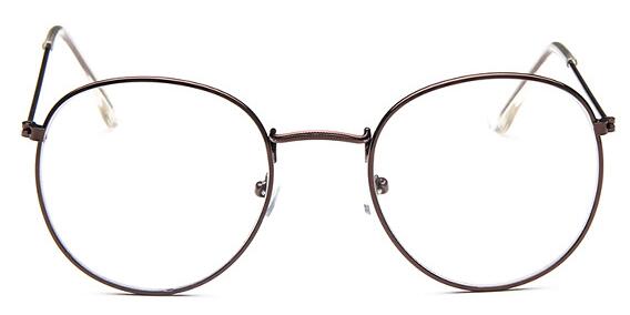 New Designer Woman Glasses Optical Frames Metal Round Glasses Frame Clear lens Eyeware Black Silver Gold Eye Glass