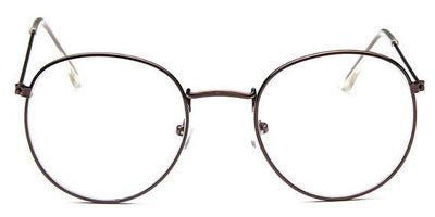 New Designer Woman Glasses Optical Frames Metal Round Glasses Frame Clear lens Eyeware Black Silver Gold Eye Glass