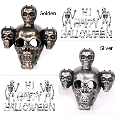Halloween Skull with Lamp Decoration Halloween Decoration Smoke Skull Candle Lamp