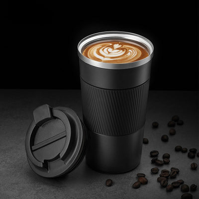 304 stainless steel insulated cup, vacuum with leather cover, coffee cup, office car, outdoor portable cup, mug