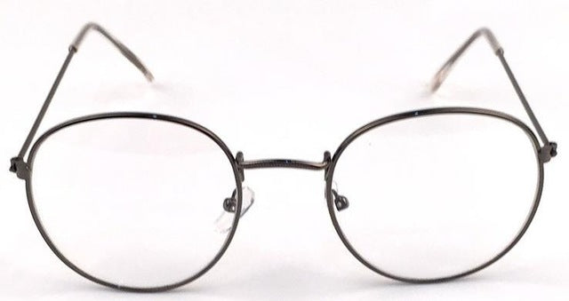 New Designer Woman Glasses Optical Frames Metal Round Glasses Frame Clear lens Eyeware Black Silver Gold Eye Glass