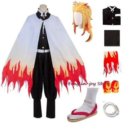 Anime Rengoku Kyoujurou Cosplay Costume Kimono Uniform Halloween Carnival Christmas Party clothes