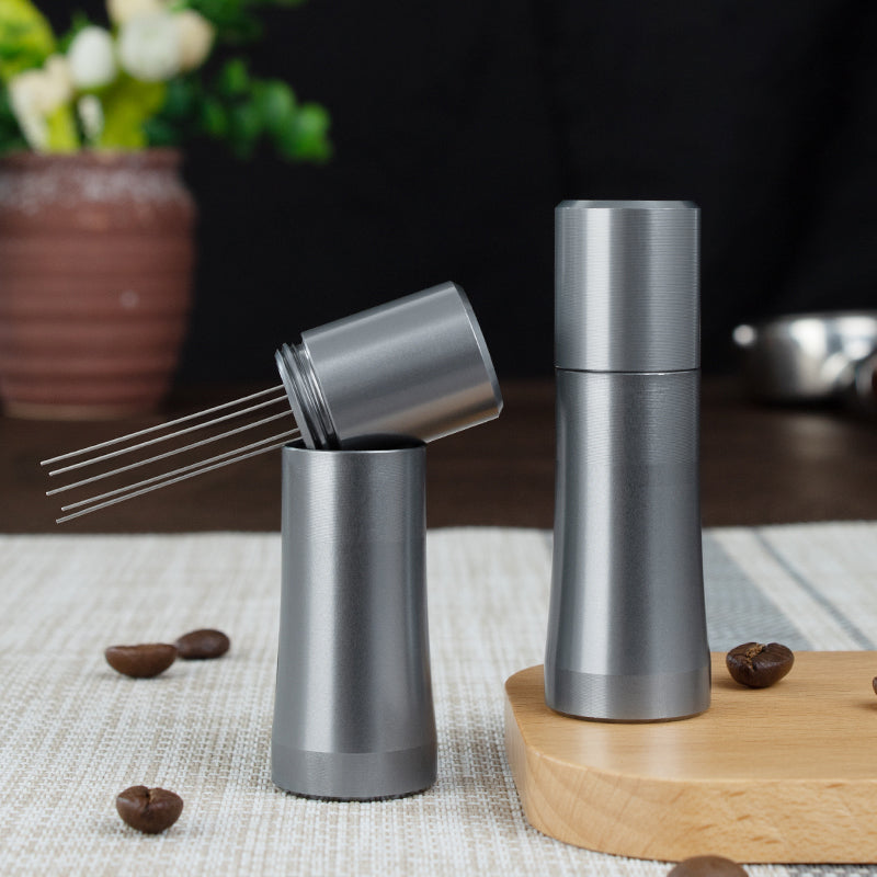 Coffee Cloth Powder Injection Stainless Steel Needle Loose Powder Injection Coffee Powder Disperser Italian Coffee Auxiliary Base Powder Dispenser