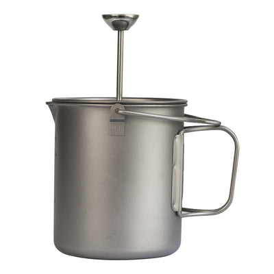 Pure Titanium French Press Coffee Pot Squeeze Coffee Pot 750ML