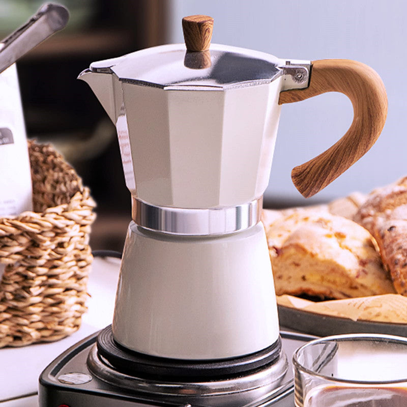 Thickened Coffee Pot European Octagonal Pot Popular Italian Hand Brewed Coffee Mocha Pot Cold Extraction Pot Coffee Making Tool