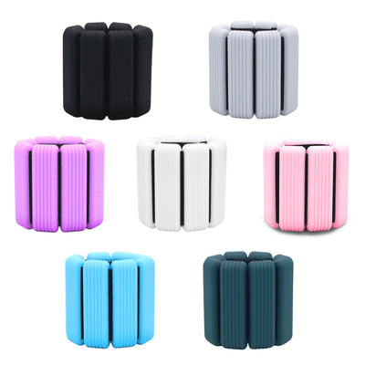 Yoga Fitness Exercise Training Dance Contact Silicone Velcro Weight-bearing Hand Pair 2lbs