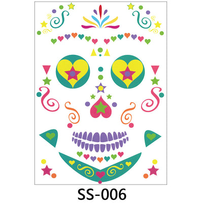 Halloween face sticker