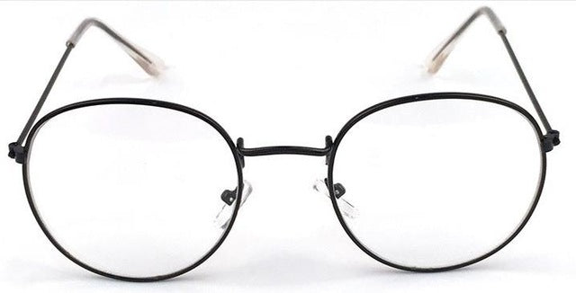New Designer Woman Glasses Optical Frames Metal Round Glasses Frame Clear lens Eyeware Black Silver Gold Eye Glass