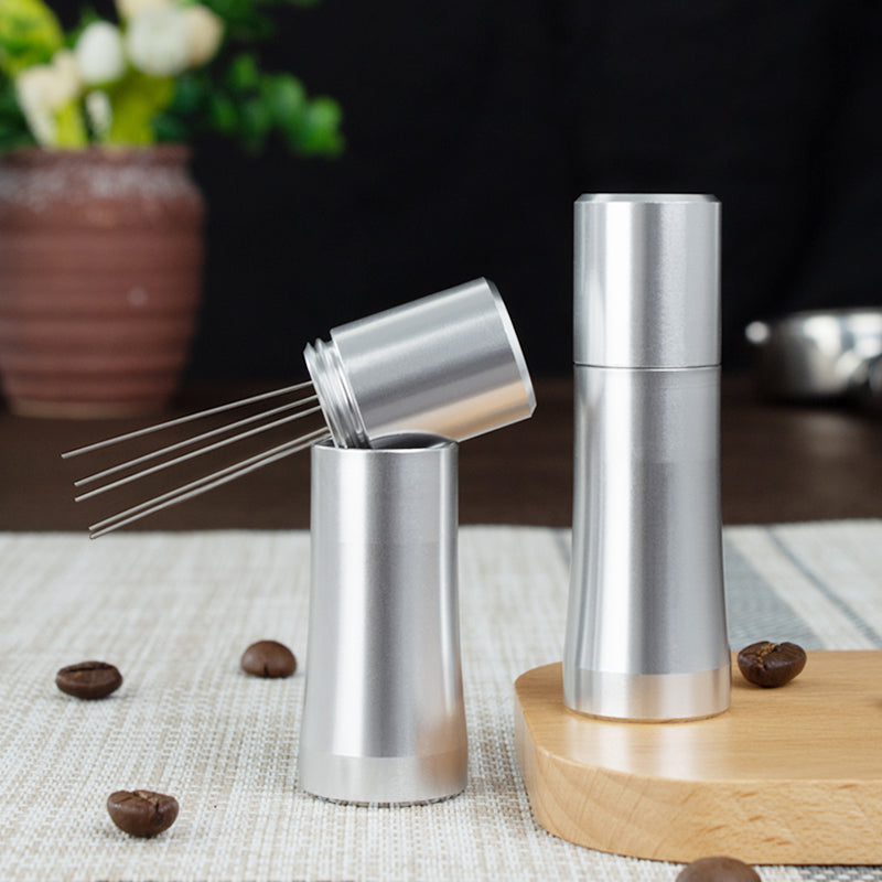 Coffee Cloth Powder Injection Stainless Steel Needle Loose Powder Injection Coffee Powder Disperser Italian Coffee Auxiliary Base Powder Dispenser