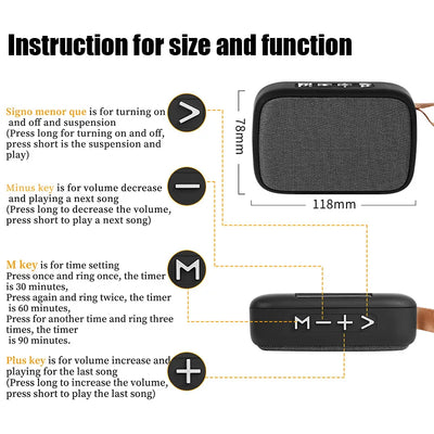 Bluetooth Speakers Portable Outdoor Oxford Loudspeaker Wireless Column 3D Stereo Music Player Surround Hifi Sound Box