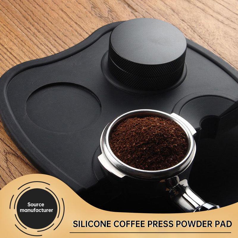 Silicone Coffee Powder Pressing Pad, Anti Slip Powder Hammer Pad, Coffee Powder Pressing Corner Pad, Coffee Pad Corner Pad