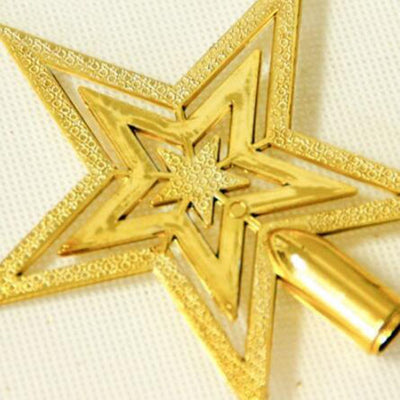 Christmas Tree Top Sparkle Stars Hang Xmas Decoration Ornament Treetop Topper Christmas supplies Christmas tree Decor