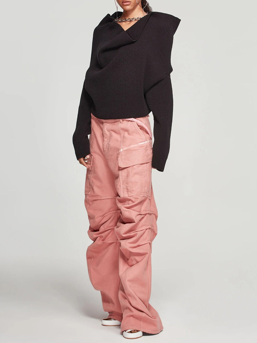 Splicing Chain Sweater Woman Pullover