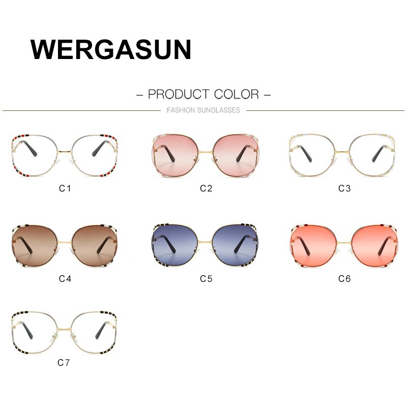 Fashionable And Modern Metal Sunglasses Metal Large Frame Baking Varnish Sunglasses Street Photos Ins Sunglasses