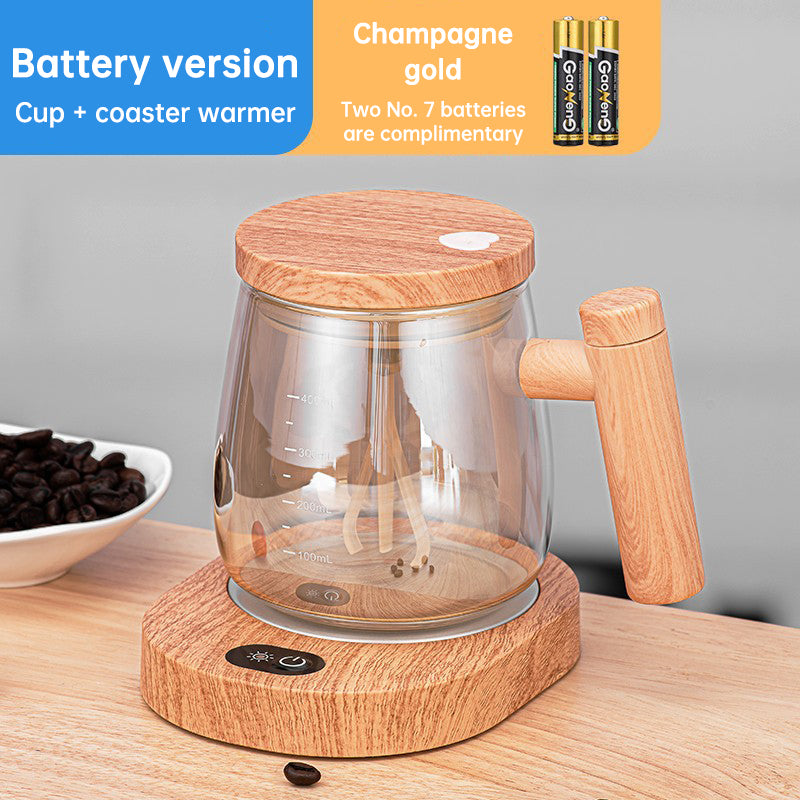 Self Stirring Coffee Cup Electric Stirring Glass Mug Portable Waterproof Automatic Protein Powder Mixing Cup Kitchen Accessories