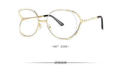 Fashionable And Modern Metal Sunglasses Metal Large Frame Baking Varnish Sunglasses Street Photos Ins Sunglasses