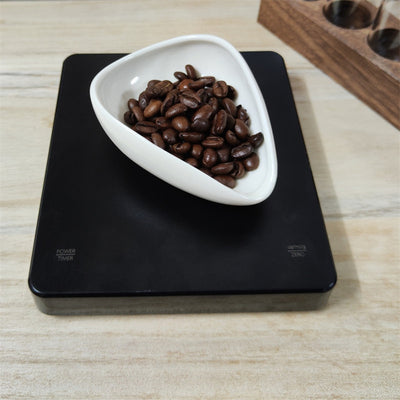 Coffee Bean Weighing Bean Dish Coffee Powder Ceramic Measuring Cup