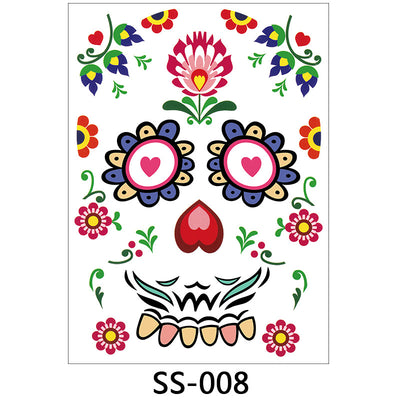 Halloween face sticker