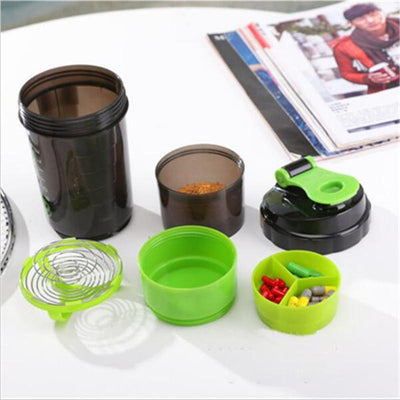 BAISPO Creative Protein Powder Shake  Mixing  Fitness Kettle  Sports Water Bottle