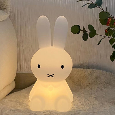 Rabbit Table Lamp Cartoon Lovely Bedside Bedroom Floor Lamp Living Room Glow Rabbit Rechargeable Night Lamp