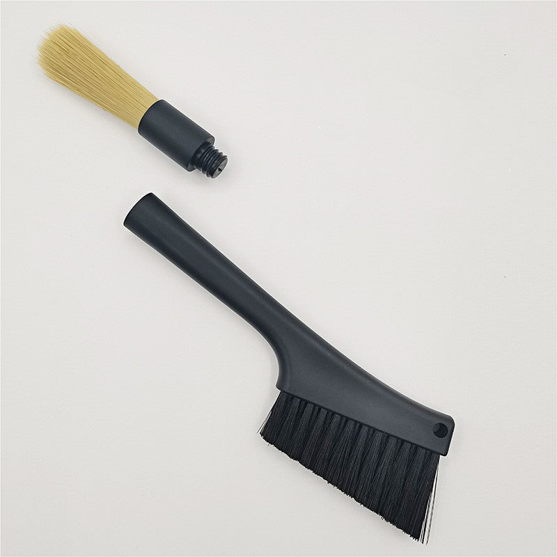 Bean grinder cleaning brush coffee machine brush dual head brush coffee shop bar counter brush coffee machine brush