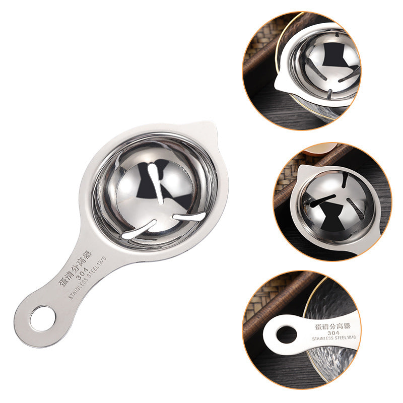 Titanium Plated Egg Separator 304 Stainless Steel Egg White Separator Yolk Protein Separator