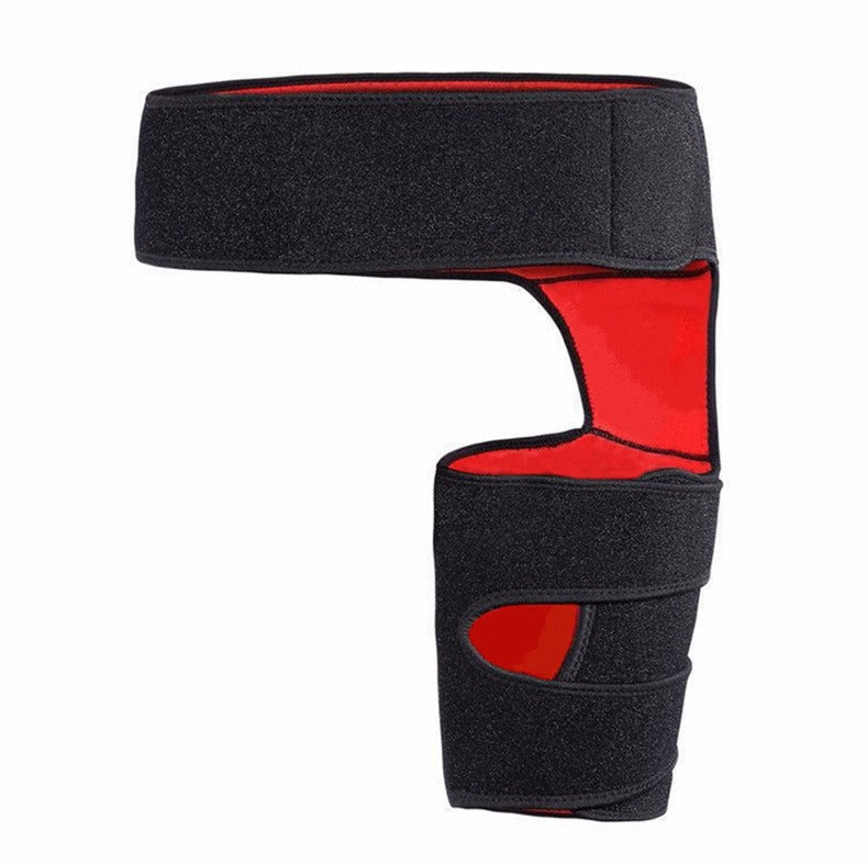 Fitness leg protectors to prevent muscle strain, hip straps to prevent groin strain, exercise thigh and knee protectors
