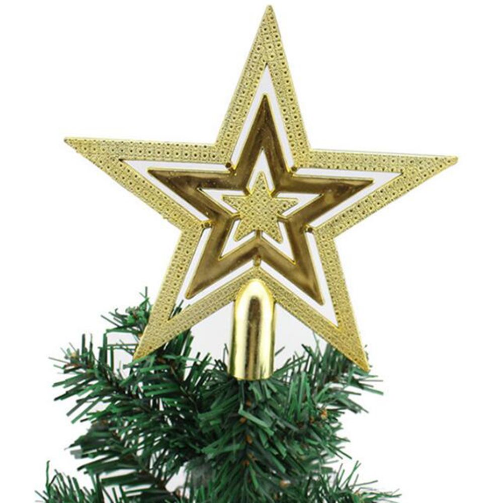 Christmas Tree Top Sparkle Stars Hang Xmas Decoration Ornament Treetop Topper Christmas supplies Christmas tree Decor