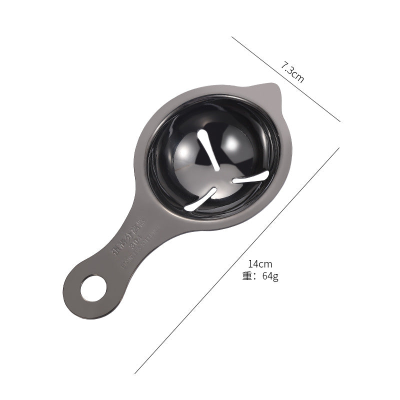 Titanium Plated Egg Separator 304 Stainless Steel Egg White Separator Yolk Protein Separator