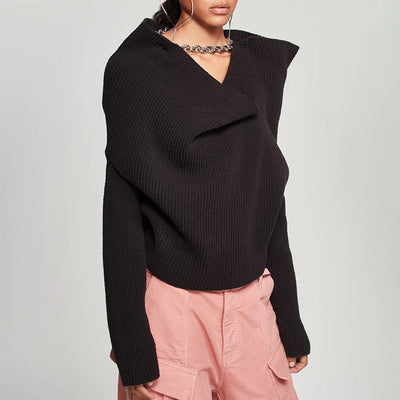Splicing Chain Sweater Woman Pullover