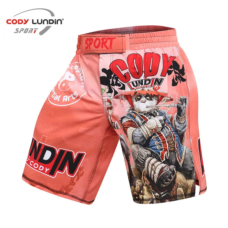 MMA T-Shirts + Muay Thai Shorts Sets Bjj Rashguard for Men Mma Shorts Kickboxing Boxing Clothes Compression Jiu Jitsu Gi T-Shirt