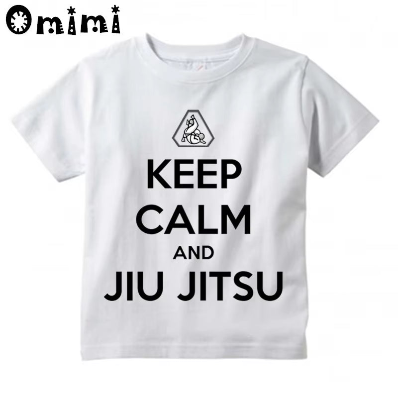 Kids Jiu Jitsu Design T Shirt Boys and Girls Great Casual Short Sleeve Tops Children'S Funny T-Shirt