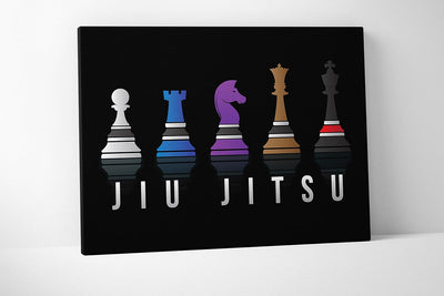 Chess Jiu Jitsu Poster (8 X 10 Inches - Canvas)