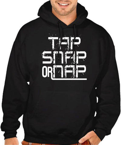 Tap Snap or Nap Jiu Jitsu Men'S Black Pullover Hoodie Sweater Black