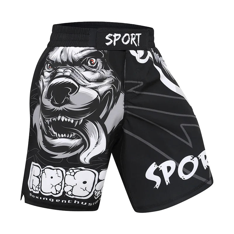 MMA T-Shirts + Muay Thai Shorts Sets Bjj Rashguard for Men Mma Shorts Kickboxing Boxing Clothes Compression Jiu Jitsu Gi T-Shirt