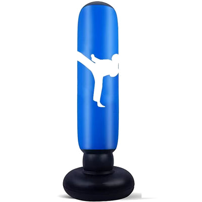 160Cm Inflatable Standing Boxing Bag Heavy Duty Training Boxing Bag Fitness Training Exercise Column Decompression Boxing Target