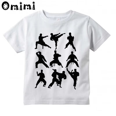 Kids Jiu Jitsu Design T Shirt Boys and Girls Great Casual Short Sleeve Tops Children'S Funny T-Shirt
